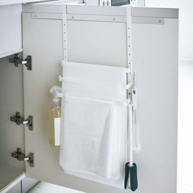 Sink door plastic bag holder 9491 KT-PL ED WH