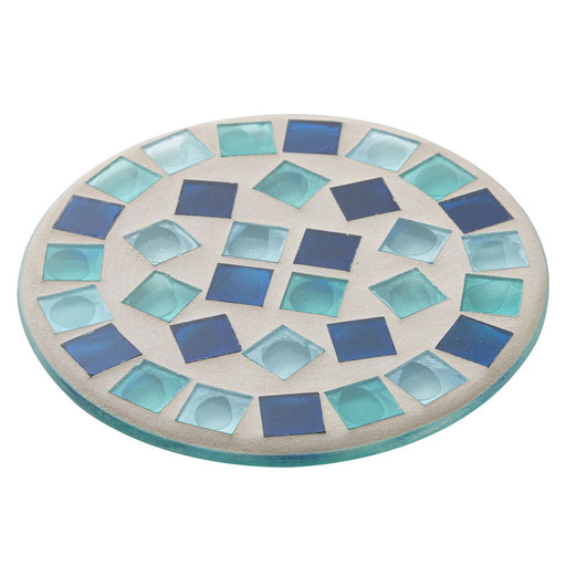 DECORATIVE COASTER RND CHARADE BL