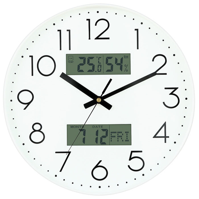 WALL CLOCK LATESSE-RST-WH