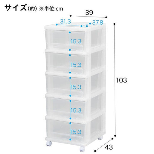 CLOSET CHEST FD 5D 39X43X103