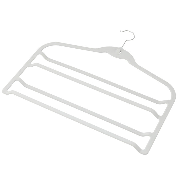 Non-Slip Skirt and Pants Hanger Flocky 4Tier GY