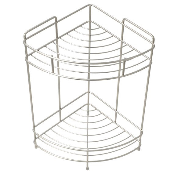 WIRE BATH RACK 2TIER CORNER FB3002 W19.5D19.5H36.5