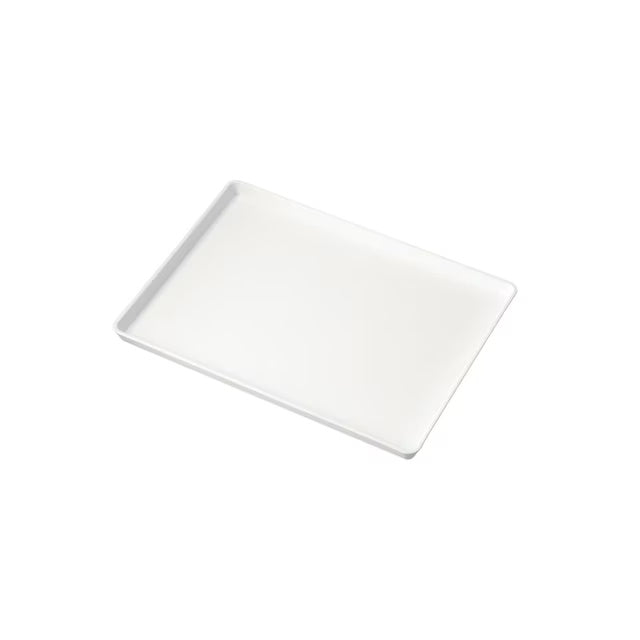 NON-SLIP PLASTIC TRAY WH S