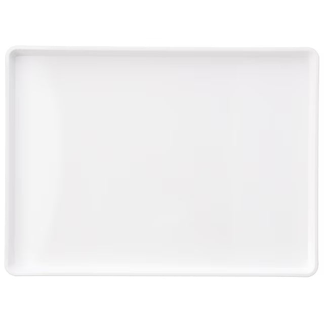 NON-SLIP PLASTIC TRAY WH S