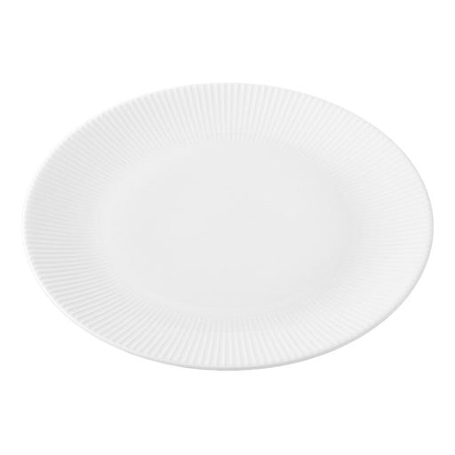 BONE CHINA 24CM STRIPED PLATE BC012