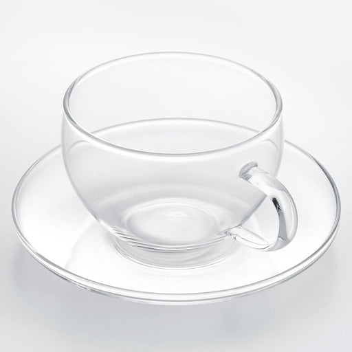 Heat-Resistant Glass Cup&Saucer 300ml Mc-03