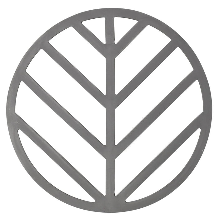 MAGNET SILICONE TRIVET LEAF DGY