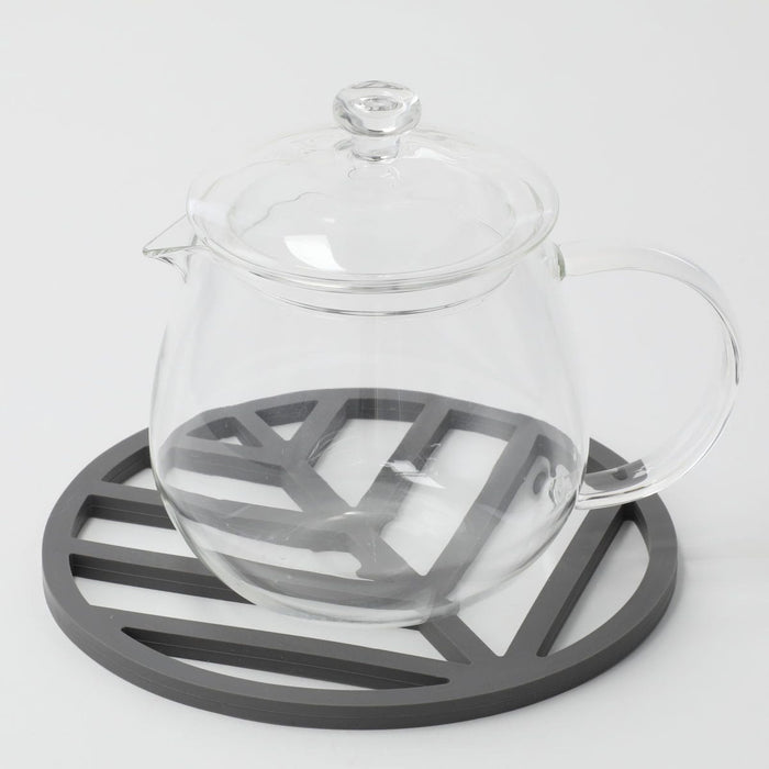 MAGNET SILICONE TRIVET LEAF DGY