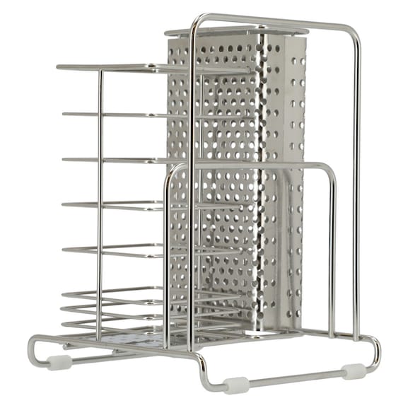 STAINLESS KNIFE&CUTTING BOARD STAND