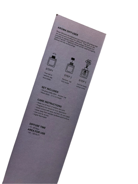 AROMA DIFF IN RND GLASS BOTTLE 50mL ROSE DT