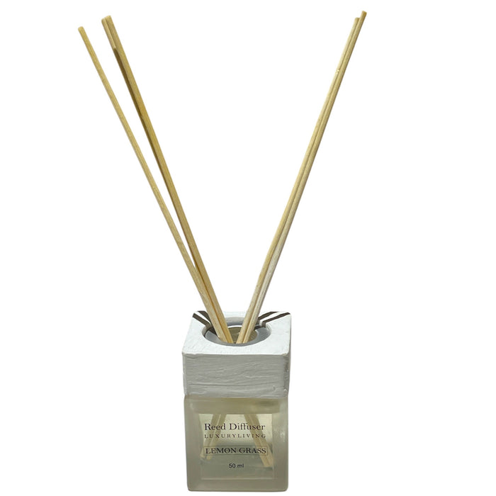 AROMA DIFF IN RND GLASS BOTTLE 50mL LEMON GRASS DT