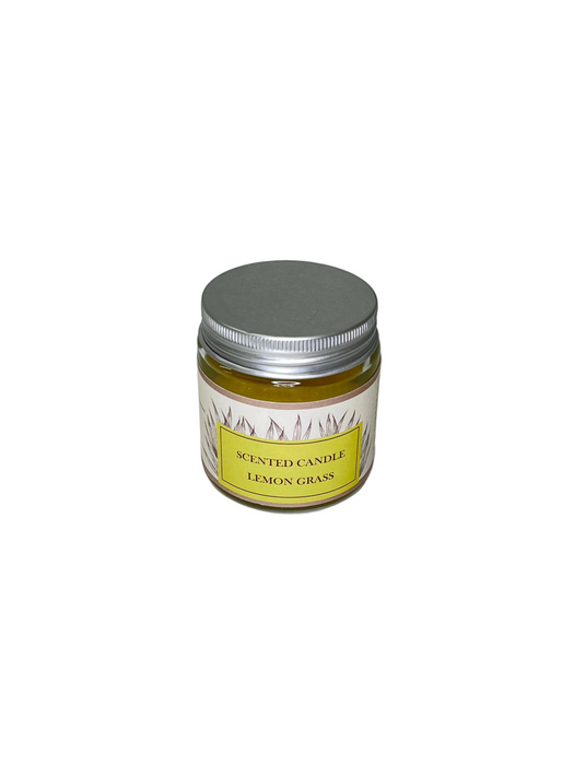 PALM WAX AROMA CANDLE IN GLASS JAR 70g LEMONGRASS DT