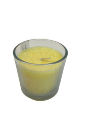 PALM WAX AROMA CANDLE IN GLASS CUP LEMONGRASS DT
