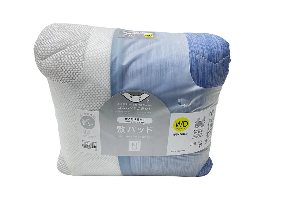 RUBBERLESS MATTRESS PAD N COOL WSP WD DBL S2403