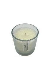 PALM WAX AROMA CANDLE IN GLASS CUP WHITEMUSK DT