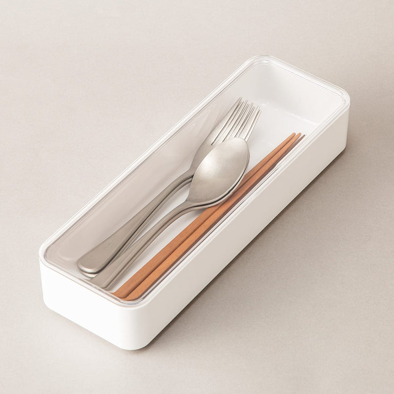 CUTLERYCASE L NBRANC WH
