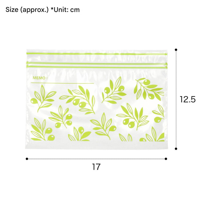 FREEZERBAG DOUBLE ZIPPER NO GUSSET SS42 TW-OLIVE
