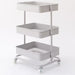 STEEL WAGON TOROLLEY4 39 x 29.5 x 60.3CM Gray