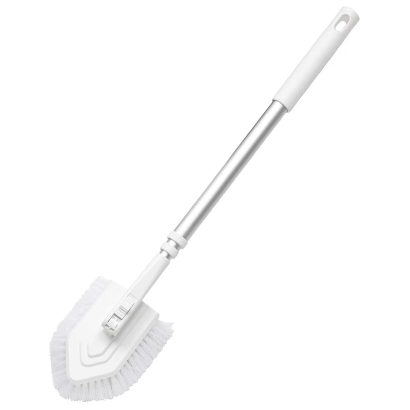 RUBBER COATED FIVER BATH BRUSH TELESCOPIC