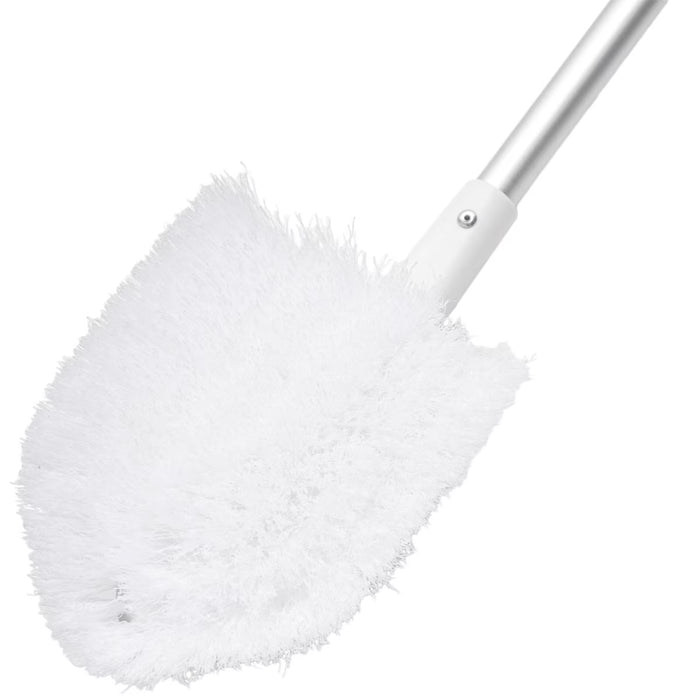 RUBBER COATED FIVER BATH BRUSH TELESCOPIC