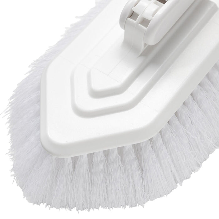 RUBBER COATED FIVER BATH BRUSH TELESCOPIC