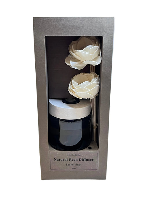 AROMA DIFF W/ RND GLASS BOTTLE 100mL LEMON GRASS DT