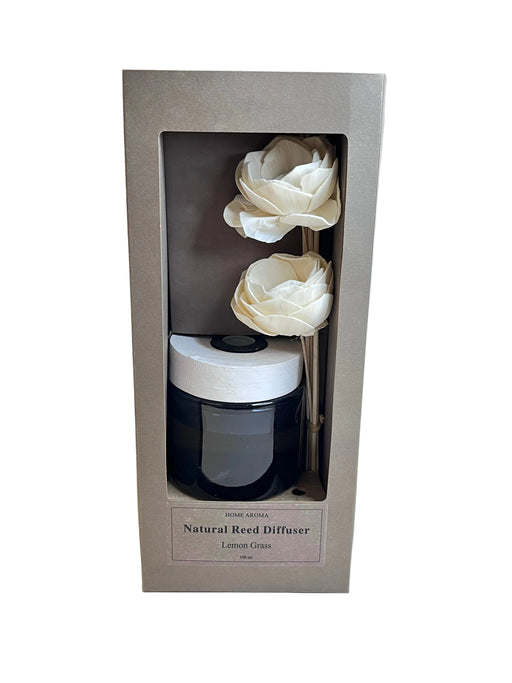 AROMA DIFF W/ RND GLASS BOTTLE 100mL LEMON GRASS DT