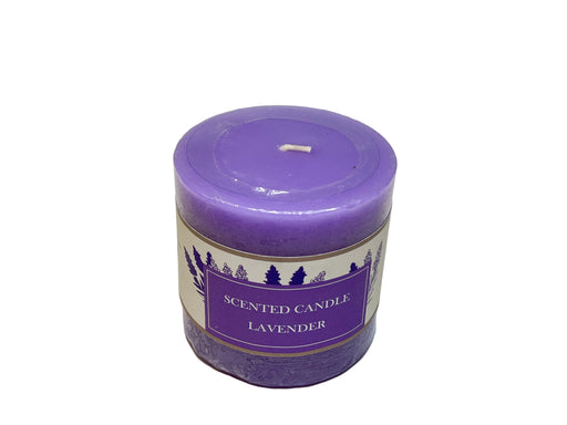PRFN WAX RND PILLAR CANDLE 240g LAVENDER DT