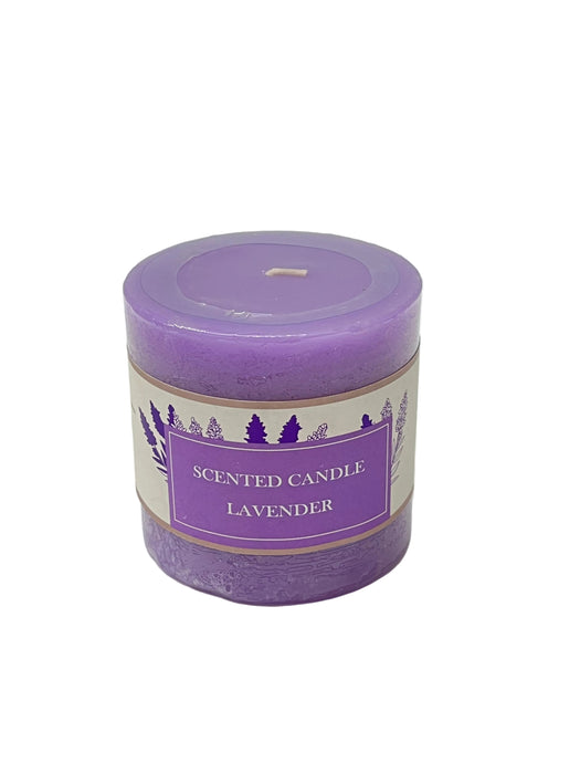 PRFN WAX RND PILLAR CANDLE 240g LAVENDER DT