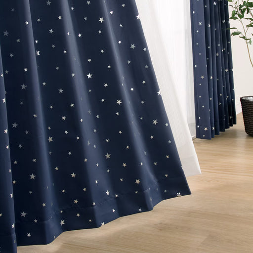 CURTAIN STELLA IN BL 143X225X2