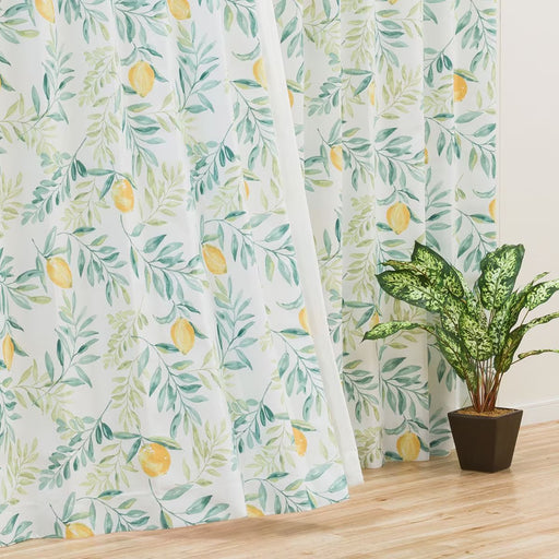 CURTAIN LEMON LEAF IN 143X160X2