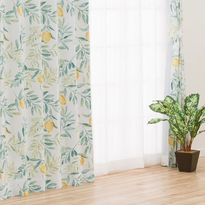 CURTAIN LEMON LEAF IN 143X160X2