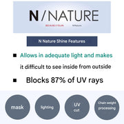 LACE CARTAIN Nnature shine IN 143x158x2