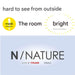 LACE CARTAIN Nnature dot IN 143x158x2
