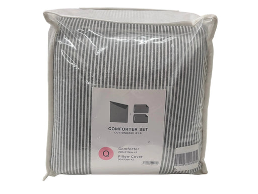 COMFORTER SET COTTONWASH GY Q