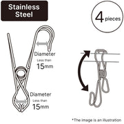 Stainless Hook-Pinch 4P
