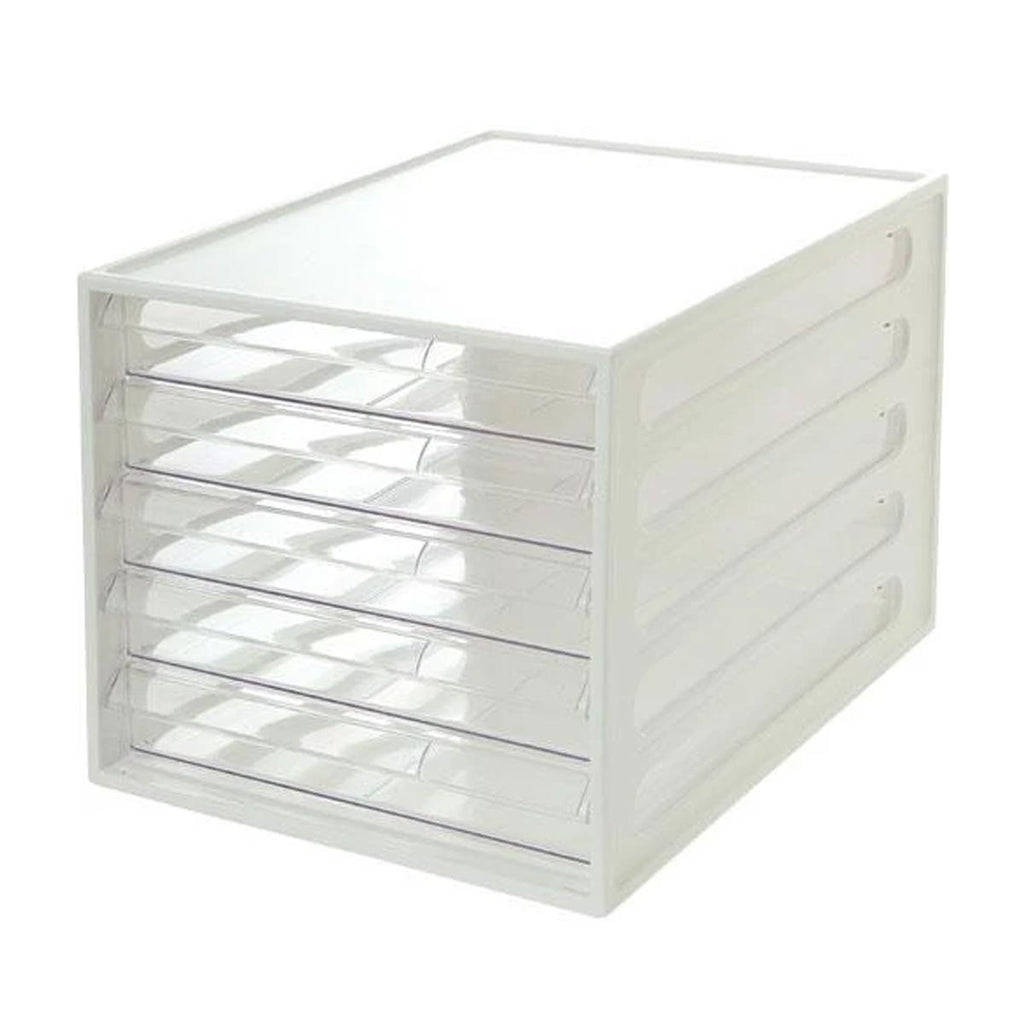 A4 Letter Drawer 5Tier WH/CL