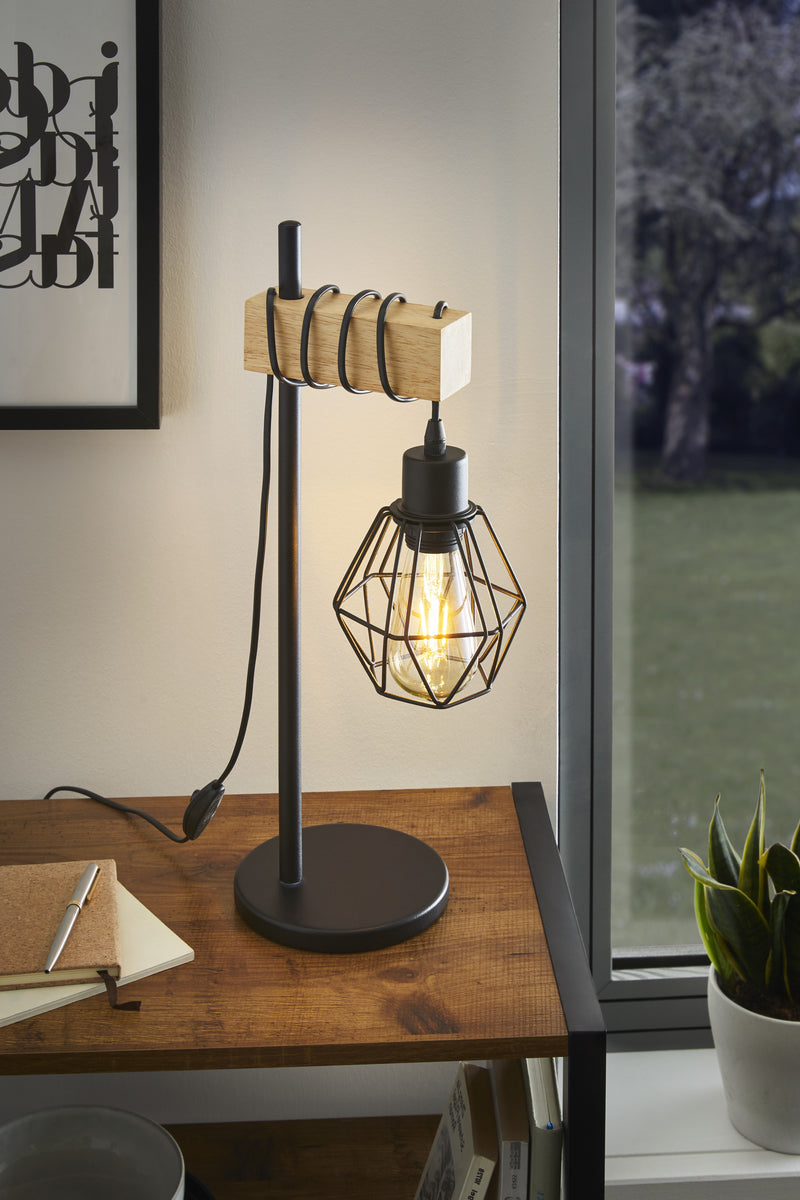 Table Lamp Hang Stand E27 BK EG
