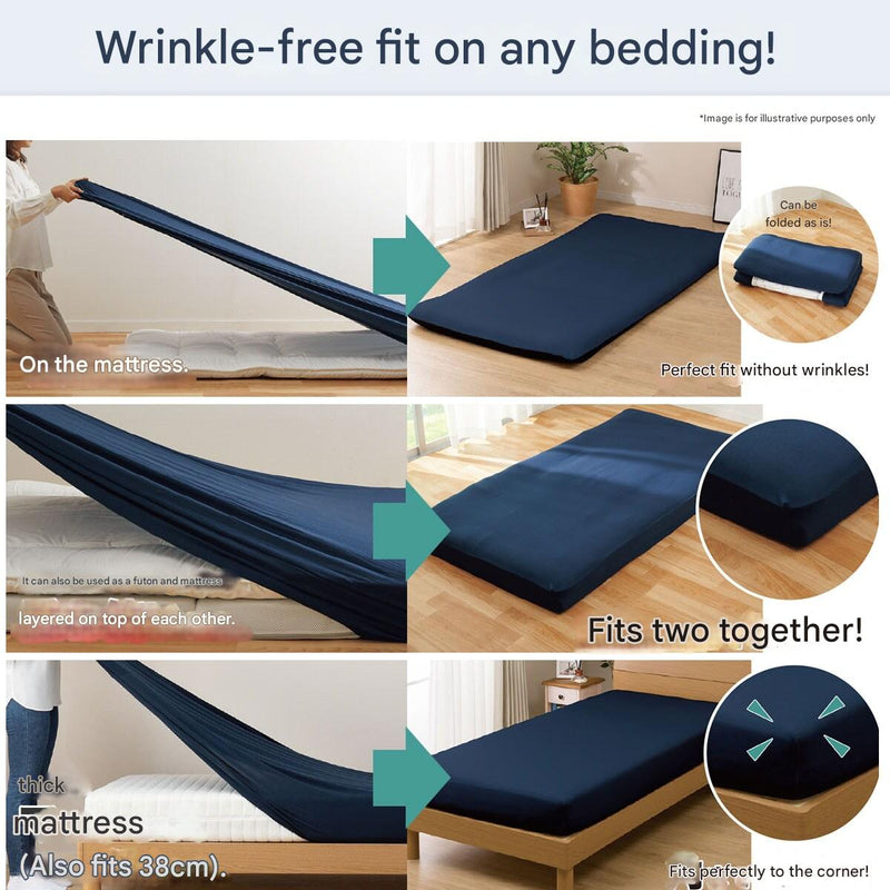 STRETCH FITTEDSHEET38 NFIT FT05 COTTON WD-Q