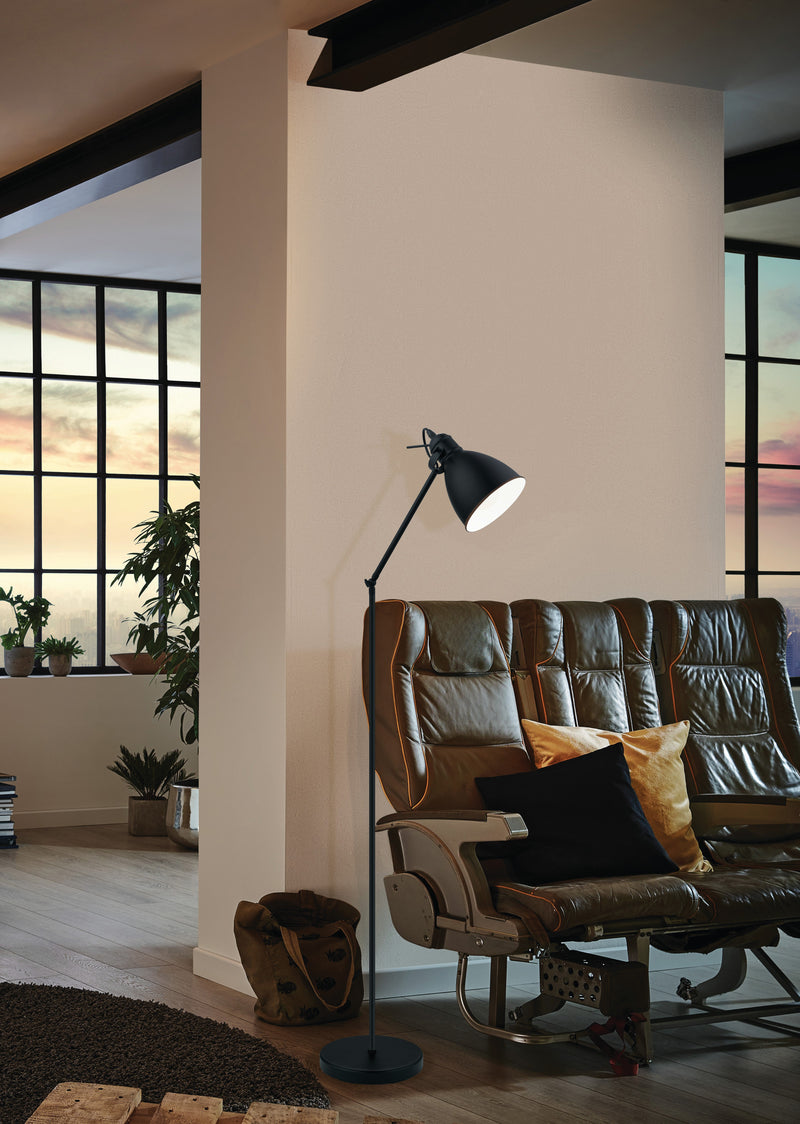 Floor Lamp Arm Stand E27 BK EG