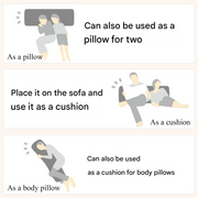 MULTIFUNCTIONAL PILLOW COVER FT03 PLAIN2 BR