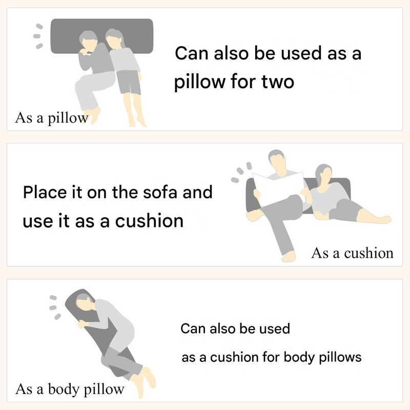 MULTIFUNCTIONAL PILLOW COVER FT03 PLAIN2 BR