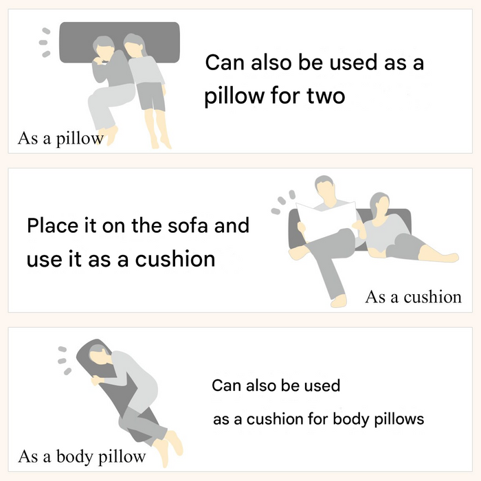 MULTIFUNCTIONAL PILLOW COVER FT03 PLAIN2 BR