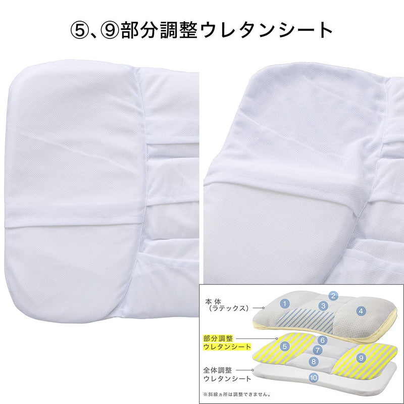 10 Ways Height Adjustable Latex Pillow