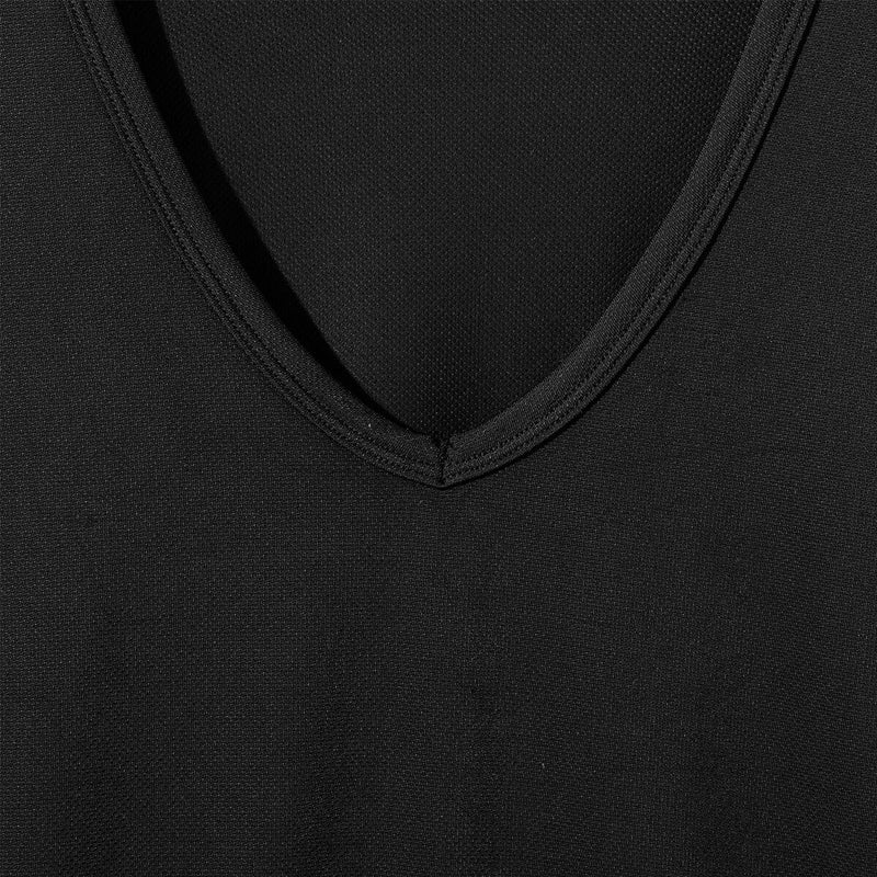 MEN'S COOL V-NECK T-SHIRT, MESH BKLL
