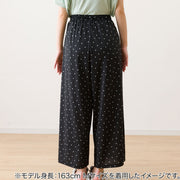 WOMEN'S COOL LONG LENGTH ROOM PANTS, DOT PATTERN L