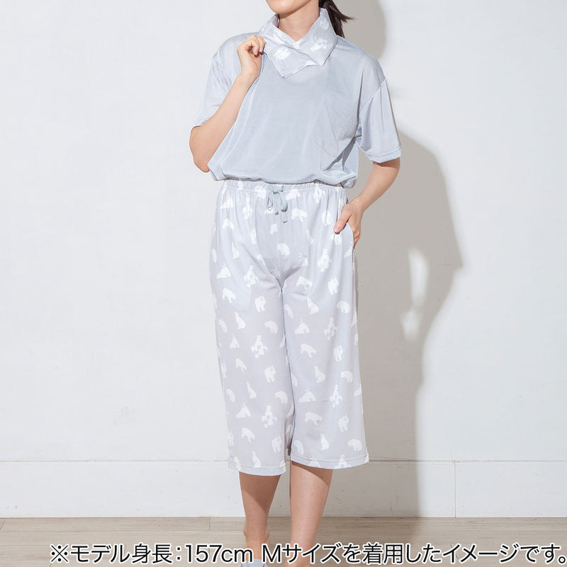 WOMEN'S COOL ROOMWEAR SET, BEAR DESIGN BLGY L