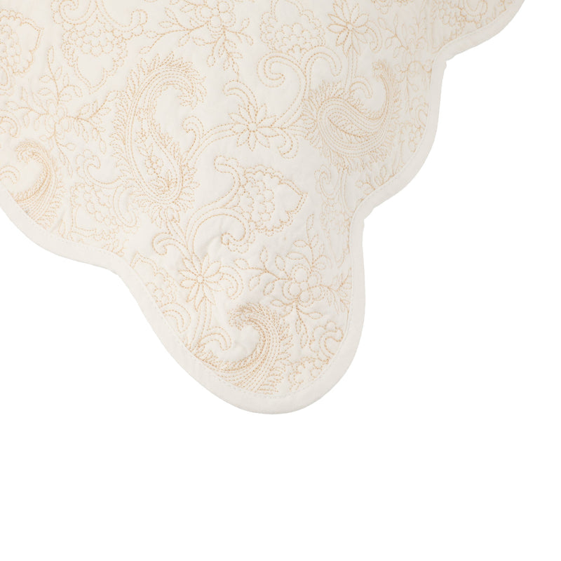 Cushion Cover Kelt Paisley2 WH