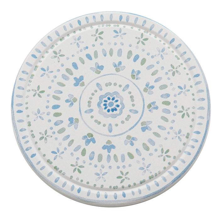 CERAMIC COASTER TILE BL 2PCS