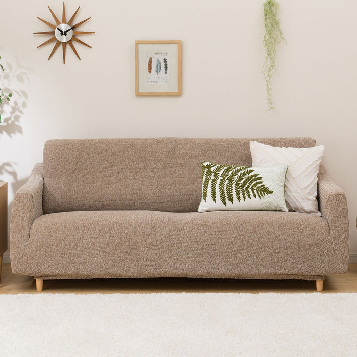 Stretched Sofa Cover With Arm Resist2 3P BR